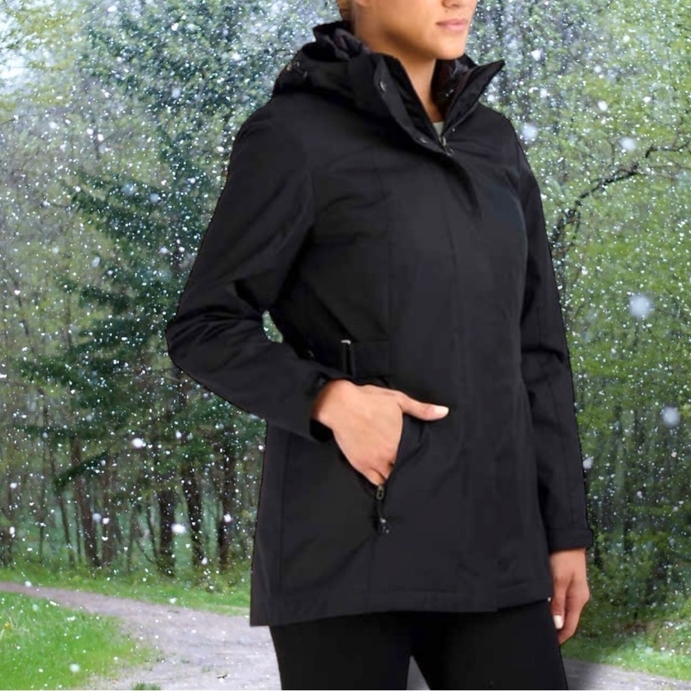 Gerry Ladies' 3-in-1 Systems Black Rain System Vest-Jacket Size Medium